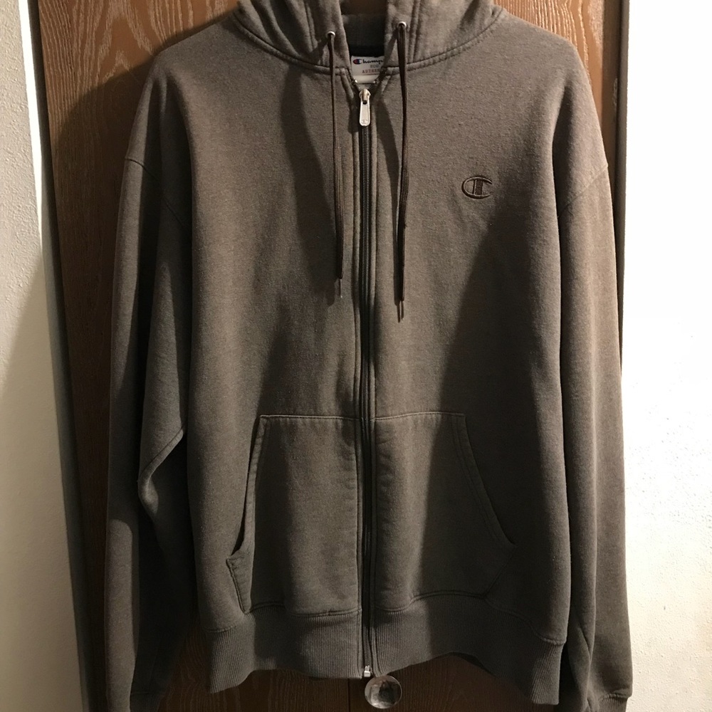 Grey Champion zip-up authentic hoodie